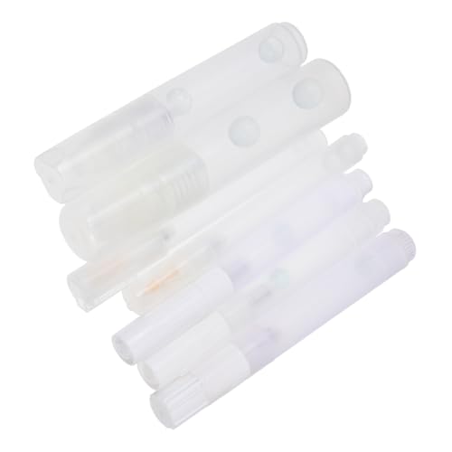 Beatifufu 7 Stück Teiliges Leere Nachfüllbare Kunststoff pen hüllen Langlebige Kreative Lackstift schalen mit Glasperlen für Gleichmäßige Farbmischung Vielseitig Verwendbar für Büro Schule von Beatifufu