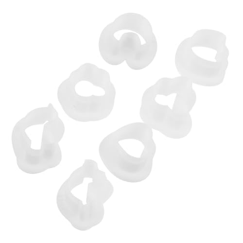 Beatifufu 7 Stück Teiliges Resin Ohrschmuck Gießformen Kompakte Mini Silikonformen mit Blumen Schmetterling Herz Motiven Vielseitig für DIY Polymer Clay Schmuck und Anhänger Tragbar für von Beatifufu
