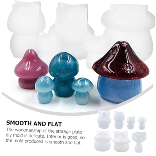 Beatifufu 7 Stück Teiliges Silikon mushroom tablett Pilzform Gießform für DIY Aufbewahrungstabletts Langlebig Wiederverwendbar Lebensmittelecht Einfach zu Reinigen für Harz Epoxidharz und Beatifufu 7 Stück Teiliges Silikon mushroom tablett Pilzform Gießform für DIY Aufbewahrungstabletts Langlebig Wiederverwendbar Lebensmittelecht Einfach zu Reinigen für Harz Epoxidharz und von Beatifufu