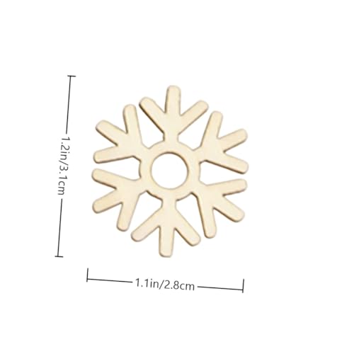 Beatifufu 72 Stk. Teiliges Weihnachts Holzanhänger Schneeflocken Langlebige DIY Holzdekoration für Weihnachtsbasteln Felder Aufbewahrungsbox Praktische Handgefertigte Festtagsdeko von Beatifufu