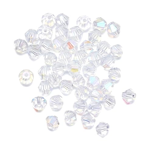 Beatifufu 720 Stück Transparente Kristallperlen Facettiert DIY Schmuckperlen für Halsketten Armbänder Bastelperlen zum Auffädeln Langlebige Schmuckherstellung Zubehör von Beatifufu