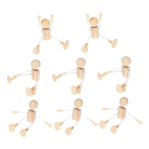 Beatifufu 8 Stück Teiliges DIY Holzspielzeug zum Bemalen Unvollendete Holzfiguren für Kreative Bastelidee Natürliche Holzpuppen Pädagogisches Motorik und Fantasie Beatifufu 8 Stück Teiliges DIY Holzspielzeug zum Bemalen Unvollendete Holzfiguren für Kreative Bastelidee Natürliche Holzpuppen Pädagogisches Motorik und Fantasie von Beatifufu