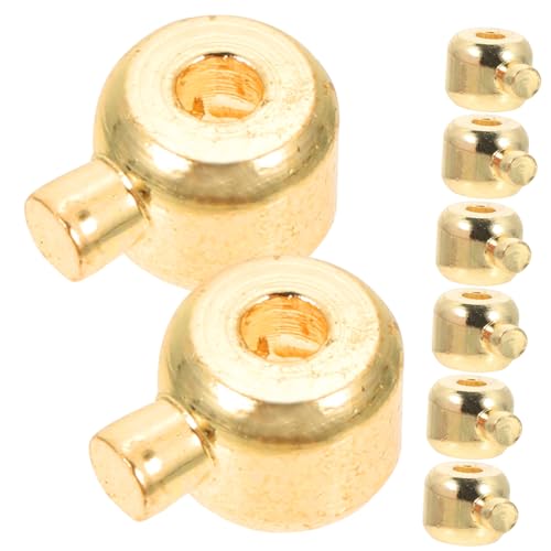 Beatifufu 8 Stück Teiliges Gold Schmuckverschlüsse für Armbänder und Halsketten Endverbinder mit Druckknopfverschluss DIY Schmuckzubehör für Feine Bastelarbeiten und Modische Accessoires Beatifufu 8 Stück Teiliges Gold Schmuckverschlüsse für Armbänder und Halsketten Endverbinder mit Druckknopfverschluss DIY Schmuckzubehör für Feine Bastelarbeiten und Modische Accessoires von Beatifufu