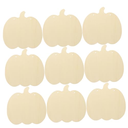Beatifufu 8 Stück Teiliges Holz Kürbis Deko Blanko DIY Kürbis Holzornamente Natürliche Holzscheiben zum Bemalen Vielseitige Herbstdekoration für Halloween Hochzeit Geburtstag und Weihnachten von Beatifufu