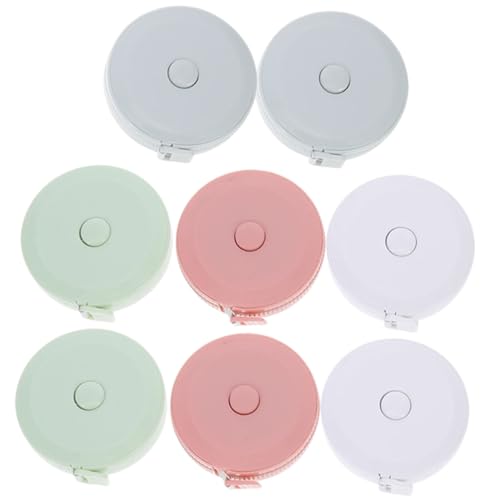 Beatifufu 8 Stück Teiliges Mini Maßband Weich Automatisch Einziehbar Schneidermaßband für Körper Taillenmessung Flexibles Praktisches Messwerkzeug für Nähen und Handwerk Beatifufu 8 Stück Teiliges Mini Maßband Weich Automatisch Einziehbar Schneidermaßband für Körper Taillenmessung Flexibles Praktisches Messwerkzeug für Nähen und Handwerk von Beatifufu