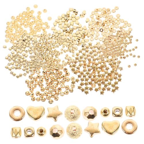 Beatifufu 800 Stück DIY Spacer Perlen Bunte Lose Beads aus Sicherem Material Glatt Langlebig für Armband Halskettenherstellung Originelles Bastelzubehör für Schmuckfans von Beatifufu