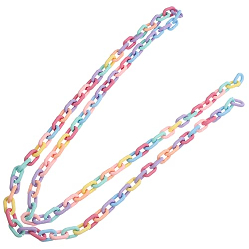 Beatifufu Acrylkette für Diy Schmuckherstellung Abnehmbarer Farbiger Kettenanhänger für Kreative Projekte Langlebiges Material für Schmuckliebhaber und Bastler von Beatifufu