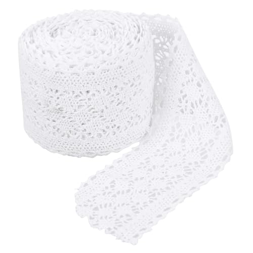Beatifufu Baumwoll Spitzenband Yards DIY Nähbesatz Dekorative Ribbons Für Hochzeiten Basteln Handarbeiten Romantische Hautfreundliches Material von Beatifufu