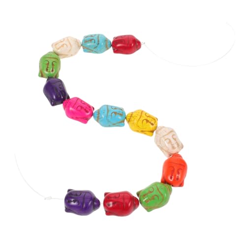 Beatifufu Buddha Kopf Perlen Schmuckzubehör mit Loch für DIY Armbänder und Gebetskette Natürliche Türkise Spacer Perlen für Bastelprojekte Beatifufu Buddha Kopf Perlen Schmuckzubehör mit Loch für DIY Armbänder und Gebetskette Natürliche Türkise Spacer Perlen für Bastelprojekte von Beatifufu