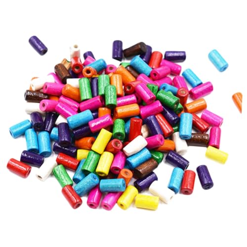 Beatifufu Bunte Holzperlen Zylindrische DIY Bastelperlen Schmuck Spacer Perlen Mix Kreative Zubehör für Heimdekoration Beatifufu Bunte Holzperlen Zylindrische DIY Bastelperlen Schmuck Spacer Perlen Mix Kreative Zubehör für Heimdekoration von Beatifufu