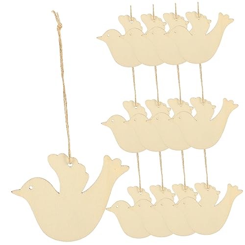 Beatifufu DIY Holzanhänger für Weihnachten Unbehandelte Graffiti Ornament für Kreative Bastelprojekte für Geschenkanhänger und Dekorationen von Beatifufu