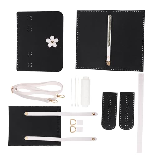 Beatifufu DIY PU Schultertasche Bastelset Robustes Material Attraktives Design Leicht und Tragbar zum Häkeln und Nähen von Handgefertigten Umhängetaschen und Kettenaccessoires für DIY fans von Beatifufu