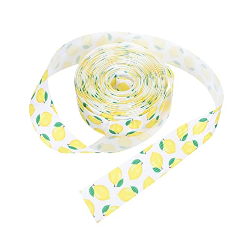 Beatifufu Dekoratives Zitronenband Polyester Geschenkband Gerippt für DIY Schleifen Bastel Partydekoration Festliches Verpackungsband Beatifufu Dekoratives Zitronenband Polyester Geschenkband Gerippt für DIY Schleifen Bastel Partydekoration Festliches Verpackungsband von Beatifufu