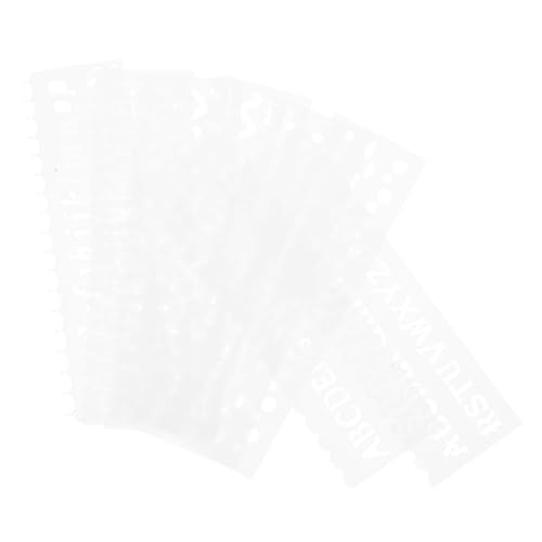 Beatifufu Diy Hohles Cartoon Alphabet Schablonen mit Wellenmuster Langes Streifen Malvorlagen für Kreativprojekte Basteln Kartenherstellung und Familienaktivitäten Material von Beatifufu