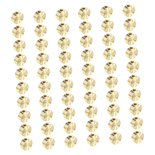 Beatifufu Doppelseitige Spacer Perlen für DIY Schmuckherstellung Legierungsperlen Goldenen Farben für Armbänder und Kreative Bastelprojekte von Beatifufu