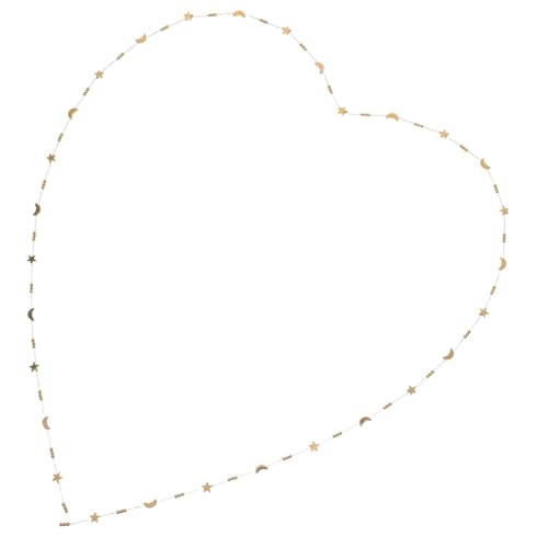 Beatifufu Edelstahl Schmuckkette mit Mond Stern Anhängern Goldfarben Lange DIY Kette für Armband Halskette Ohrringe Flexible Bastelkette für Schmuckherstellung Langlebig Glänzend Beatifufu Edelstahl Schmuckkette mit Mond Stern Anhängern Goldfarben Lange DIY Kette für Armband Halskette Ohrringe Flexible Bastelkette für Schmuckherstellung Langlebig Glänzend von Beatifufu