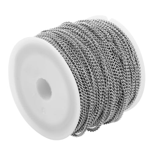 Beatifufu Edelstahl Twisted Curb Link Ketten Leicht Verstellbar Schmuckkette Für Halsketten Armbänder DIY Zubehör Robust Komfortabel Beatifufu Edelstahl Twisted Curb Link Ketten Leicht Verstellbar Schmuckkette Für Halsketten Armbänder DIY Zubehör Robust Komfortabel von Beatifufu