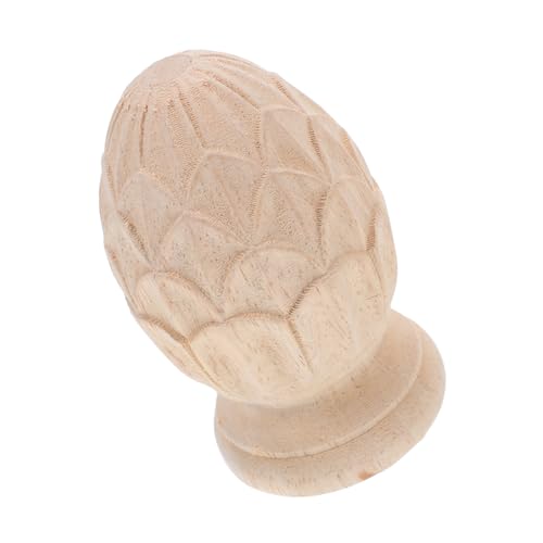 Beatifufu Europäischer Holzsäulenaufsatz Geschnitzte Ananas Dekoration für Treppen und Pfosten Holzsäulenkappe Kunstvoller Holzschnitzerei Finial für Innenraumgestaltung Beatifufu Europäischer Holzsäulenaufsatz Geschnitzte Ananas Dekoration für Treppen und Pfosten Holzsäulenkappe Kunstvoller Holzschnitzerei Finial für Innenraumgestaltung von Beatifufu