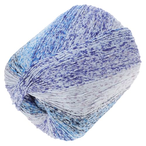 Beatifufu Farbverlaufsgarn Baumwollgarn zum Häkeln und Stricken Dickes Weiches DIY Handstrickgarn für Schals Hüte Pullover Schals Vielseitig und Warm in Himmelblau von Beatifufu