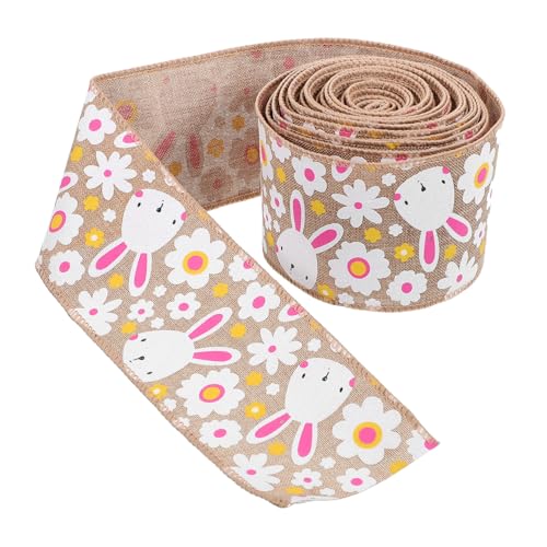 Beatifufu Geschenkband mit Drahtkante Breit Frühlings-dekoband für DIY Basteln Festliche Verpackung und Dekoration von Beatifufu