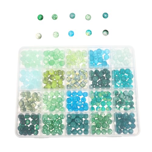 Beatifufu Glasperlen Grün Große Loch Perlen für Schmuckherstellung Runde Spacer Perlen für DIY Armbänder Halsketten Ohrringe und Bastelprojekte Poliert Farbsortiert mit Aufbewahrungsbox Beatifufu Glasperlen Grün Große Loch Perlen für Schmuckherstellung Runde Spacer Perlen für DIY Armbänder Halsketten Ohrringe und Bastelprojekte Poliert Farbsortiert mit Aufbewahrungsbox von Beatifufu