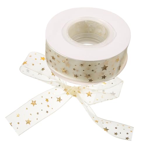Beatifufu Goldfarbenes Sternen Satinband Dekoratives Geschenkband für Hochzeitssträuße Bastelbedarf Elegantes Handgefertigtes Seidenband für Geschenkverpackungen und Festliche Dekorationen Beatifufu Goldfarbenes Sternen Satinband Dekoratives Geschenkband für Hochzeitssträuße Bastelbedarf Elegantes Handgefertigtes Seidenband für Geschenkverpackungen und Festliche Dekorationen von Beatifufu