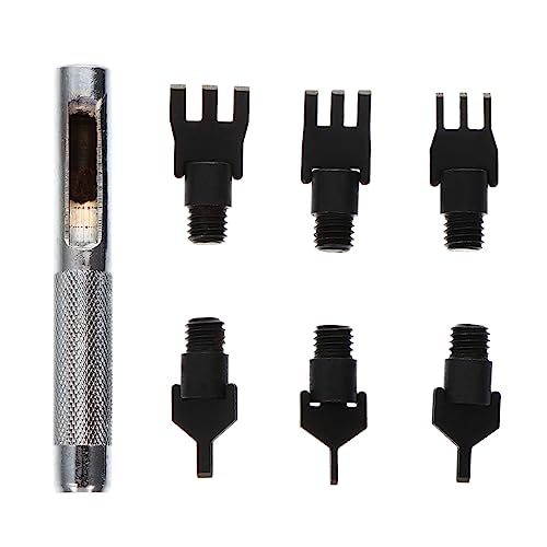 Beatifufu Handgenähter Leder Lochstanzer mit Präzises Lederhandwerks Werkzeug für Gürtel Geldbörsen Handtaschen Robustes Langlebiges Punch Tool für DIY Lederarbeiten von Beatifufu