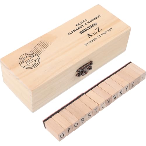 Beatifufu Holzstempel mit Alphabet und Zahlen Langlebige Holz Buchstaben Stempel für Scrapbooking und Basteln Leichtes Tragbares DIY Stempel Großformatigen Großbuchstaben Beatifufu Holzstempel mit Alphabet und Zahlen Langlebige Holz Buchstaben Stempel für Scrapbooking und Basteln Leichtes Tragbares DIY Stempel Großformatigen Großbuchstaben von Beatifufu