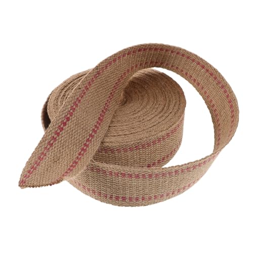 Beatifufu Jute-gurtband Breit Natürliches Polsterband mit Roter Streifen für Stuhlreparatur Vielseitiges Bastel Dekorationsband aus Atmungsaktivem Jutematerial Beatifufu Jute-gurtband Breit Natürliches Polsterband mit Roter Streifen für Stuhlreparatur Vielseitiges Bastel Dekorationsband aus Atmungsaktivem Jutematerial von Beatifufu