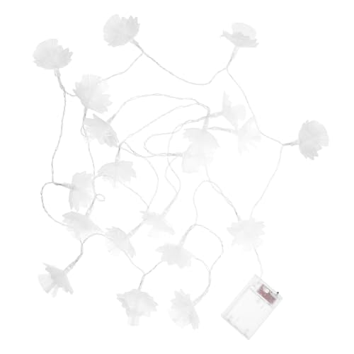 Beatifufu LED Blumen Lichterkette mit Faseroptischen Blumen Warmweiß Wetterfest Batteriebetrieben Leds Attraktives Design für Innen und Außendekoration bei Hochzeit Party Weihnachten von Beatifufu