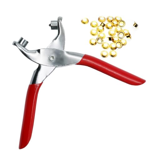 Beatifufu Lochzange Leder Gürtel Puncher mit Nieten Robuster Metallkörper Ergonomischer Rutsch Griff Leichtes Setzwerkzeug für Leder Stoff Segeltuch Vielseitiges Lochwerkzeug Beatifufu Lochzange Leder Gürtel Puncher mit Nieten Robuster Metallkörper Ergonomischer Rutsch Griff Leichtes Setzwerkzeug für Leder Stoff Segeltuch Vielseitiges Lochwerkzeug von Beatifufu
