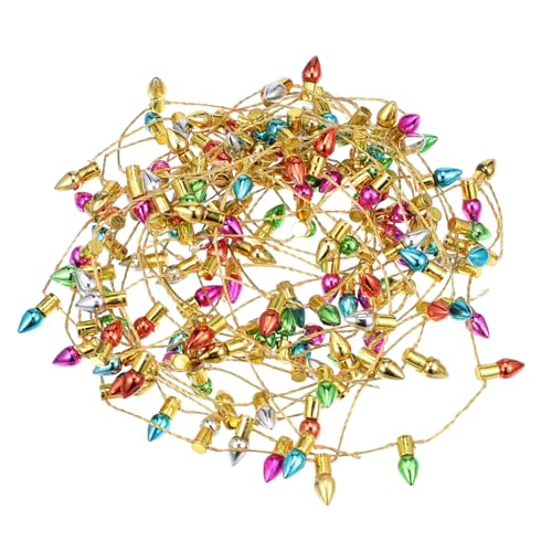 Beatifufu Mini Lichterkette Weihnachtsdeko Miniatur Haus Lichterkette Bunte LED Micro Landschaftsbeleuchtung für Puppenhaus Zubehör Diy Weihnachtsbaum Dekoration von Beatifufu