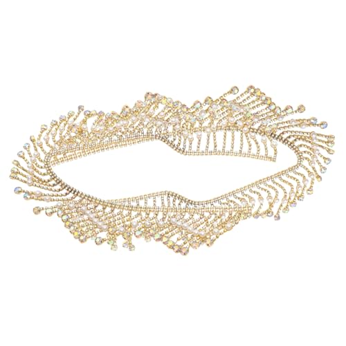 Beatifufu Multi funktionale Perlen Strassborte zum Zuschneiden Dekorativer Schmuck für Kleidung und Kostüme Vielseitiges DIY zubehör für Nähen Basteln Vintage hochzeiten und Modeakzente von Beatifufu