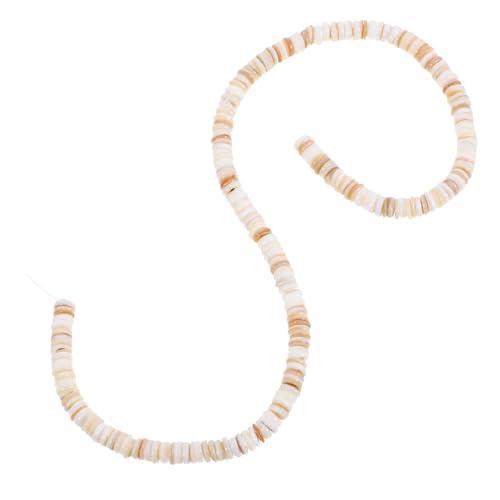Beatifufu Natürliche Flache Muschelperlen DIY Schmuckperlen für Armbänder Halsketten Fußketten Basteln Strang ca Handgefertigte Schmuckzubehör von Beatifufu