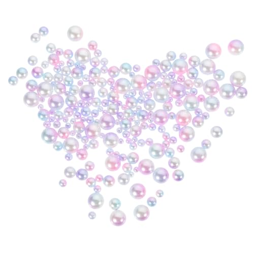 Beatifufu No hole Faux Pearls Vase Filler Perlen Mix Bunte Deko für Hochzeit Tischdeko und Bastelprojekte Leichte Polierte Kunststoffperlen ohne Loch von Beatifufu