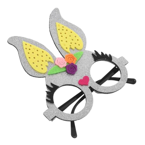 Beatifufu Osterhasen Brille Silberfarben Leichte Partybrille mit Hasenohren Vielseitiges Kostümzubehör für Osterparty Fotorequisite und Festliches Accessoire für Jung und Alt Beatifufu Osterhasen Brille Silberfarben Leichte Partybrille mit Hasenohren Vielseitiges Kostümzubehör für Osterparty Fotorequisite und Festliches Accessoire für Jung und Alt von Beatifufu