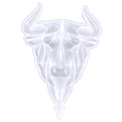 Beatifufu Ox Head Silikonform für Diy Handwerke Halbe Wanddekoration Epoxidharz Gießform Langlebig und Flexibel für Kreative Bastelprojekte Ox Kopf Wandkunst von Beatifufu