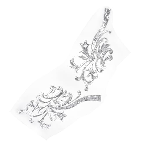 Beatifufu Pailletten Bestickte Blumenapplikationen in Silber Handgefertigte Stoffblumen Patches für Kleidung DIY Kleidungszubehör Strapazierfähige Aufnäher für Cheongsam und Festkleider Beatifufu Pailletten Bestickte Blumenapplikationen in Silber Handgefertigte Stoffblumen Patches für Kleidung DIY Kleidungszubehör Strapazierfähige Aufnäher für Cheongsam und Festkleider von Beatifufu