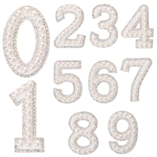 Beatifufu Perlen Strass Bügelzahlen Patches Zahlen Aufnäher zum Aufbügeln Weiße DIY Textil Dekoration für Kleidung Taschen Kissen Langlebige Reparatur und Verschönerung Beatifufu Perlen Strass Bügelzahlen Patches Zahlen Aufnäher zum Aufbügeln Weiße DIY Textil Dekoration für Kleidung Taschen Kissen Langlebige Reparatur und Verschönerung von Beatifufu