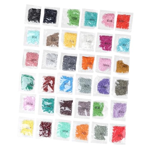 Beatifufu Quadratische Strasssteine Farben DIY Diamantmalerei Zubehör Glänzende Resin Perlen Lose Bastelsteine für Funkelnde Dekorationen von Beatifufu