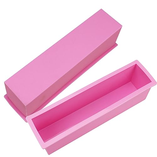 Beatifufu Rechteckige Silikon Seifenform für DIY Seifenherstellung Große und Hitzebeständig für Brot und Kuchen Umweltfreundliches Material Einfach von Beatifufu