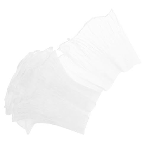Beatifufu Rüschenbesatz Polyester mit Wellenförmigem Rand Yards Weiß für Kleidung Bastelprojekte Hochzeitsdekoration und Mehr Weich und Strapazierfähig für Kreative Anwendungen von Beatifufu