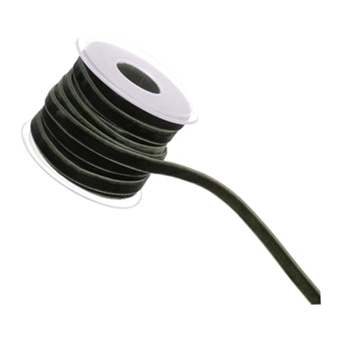 Beatifufu Samtband Grün Yards Geschenkband Dekoratives Stoffband für Geschenkverpackung Basteln Party Zubehör Langlebiges Geschenkverpackungsband von Beatifufu