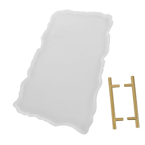 Beatifufu Silikonform für DIY Trays mit Metallgriffen Unregelmäßige Epoxidharz Gießform Tiefe Form für Dekorative Servierplatten Ergonomisch Langlebig Vielseitig für Heimdekor Beatifufu Silikonform für DIY Trays mit Metallgriffen Unregelmäßige Epoxidharz Gießform Tiefe Form für Dekorative Servierplatten Ergonomisch Langlebig Vielseitig für Heimdekor von Beatifufu