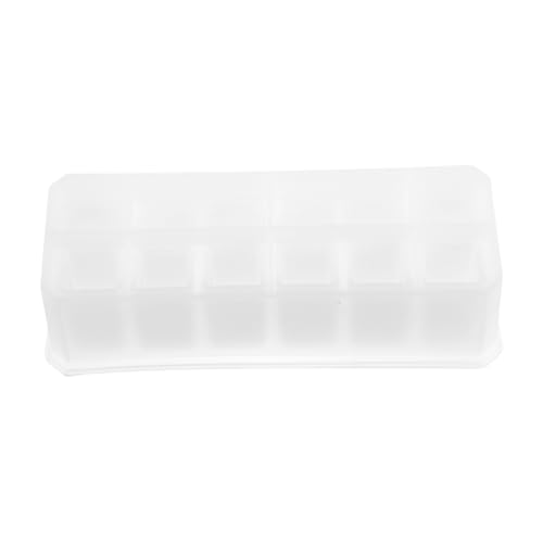 Beatifufu Silikonform für Lippenstift aufbewahrung Fächer DIY Epoxidharz Gießform Flexibler Organizer für Schmuck und Kosmetik Desktop Box Selbst Gestalten von Beatifufu