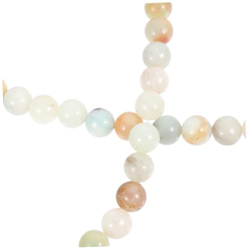 Beatifufu Stränge Natürliche Steinperlen Glatte Oberfläche DIY Schmuck Zubehör für Armbänder Halsketten Basteln Bunte Perlen zum Auffädeln Handgemachter Schmuck von Beatifufu