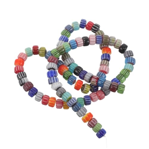 Beatifufu Strang Glasperlen Kürbisform Lose Perlen für DIY Schmuckherstellung Armband Halskette Basteln Zubehör Handgefertigt Charm von Beatifufu