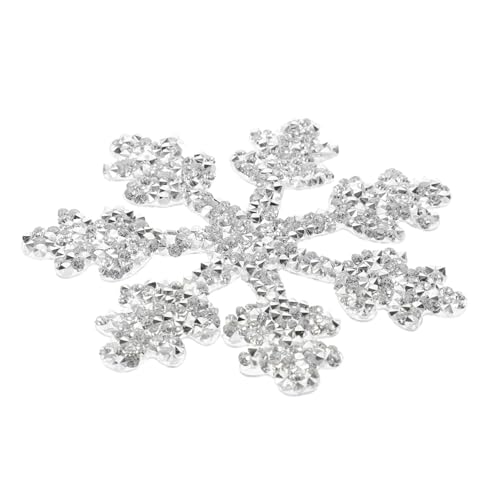 Beatifufu Strass eisen Patch Schneeflocke Aufbügeln Glitzernde DIY Kleidung Applikation für Brautgürtel Hochzeitskleid Abendkleid Verzierung Silber Beatifufu Strass eisen Patch Schneeflocke Aufbügeln Glitzernde DIY Kleidung Applikation für Brautgürtel Hochzeitskleid Abendkleid Verzierung Silber von Beatifufu