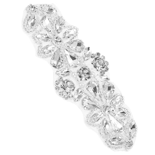 Beatifufu Strassgürtel für Hochzeitskleider Eleganter Taillengürtel Damen mit Perlen und Strassapplikation Modischer Bridal Belt Patch für Brautkleider Vielseitige Deko für Kleidung und Beatifufu Strassgürtel für Hochzeitskleider Eleganter Taillengürtel Damen mit Perlen und Strassapplikation Modischer Bridal Belt Patch für Brautkleider Vielseitige Deko für Kleidung und von Beatifufu