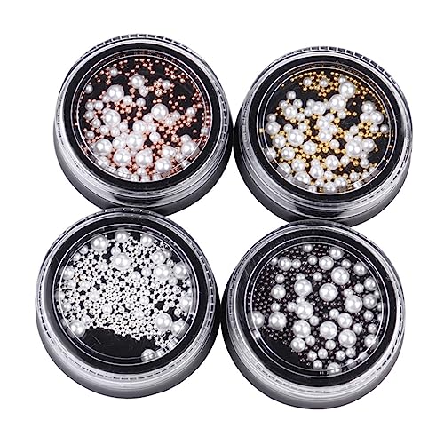 Beatifufu Teilige Nail Art Perlen Weiße Imitations perlen und Edelstahlkugeln Feine Maniküre Dekoration Geeignet für DIY Nageldesign Nagelkunst Zubehör für Frauen und Mädchen Beatifufu Teilige Nail Art Perlen Weiße Imitations perlen und Edelstahlkugeln Feine Maniküre Dekoration Geeignet für DIY Nageldesign Nagelkunst Zubehör für Frauen und Mädchen von Beatifufu